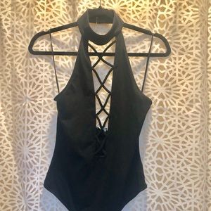 Express criss cross bodysuit
